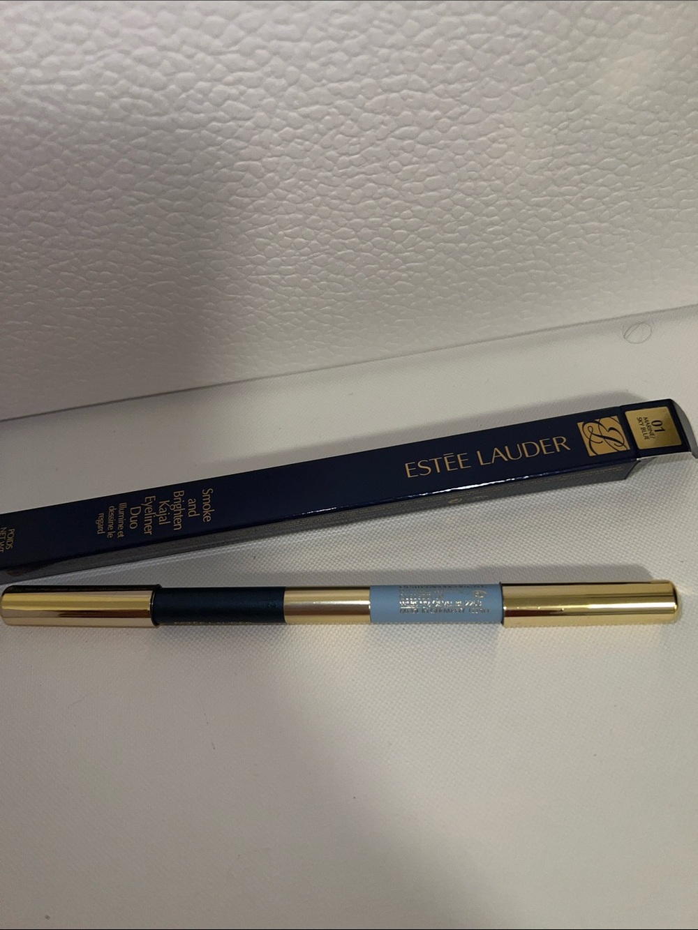 Estee Lauder Dual-Ended Eye Pencil & Brightener - Marine/ Sky Blue